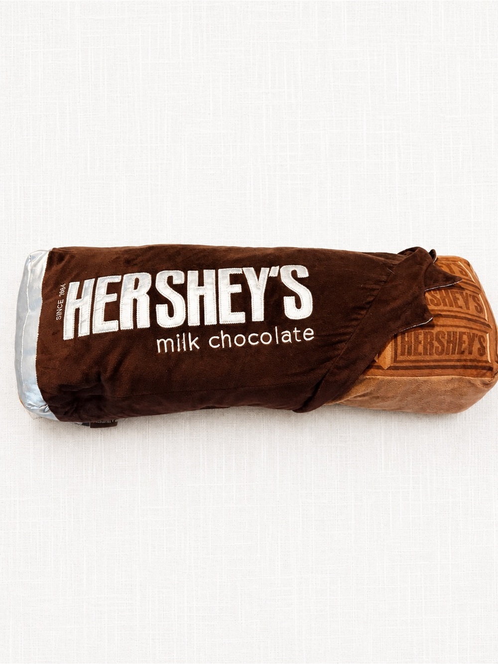 Hershey's Milk Chocolate Plush Candy Pillow - Brown